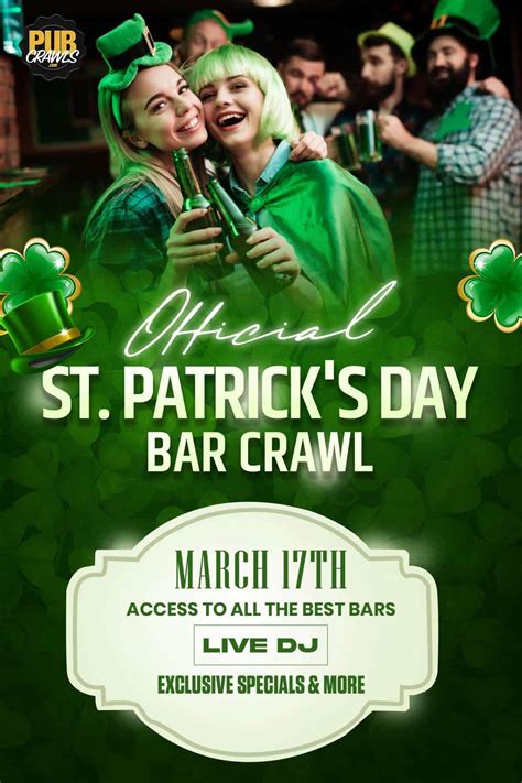 st patrick's day bar crawls.